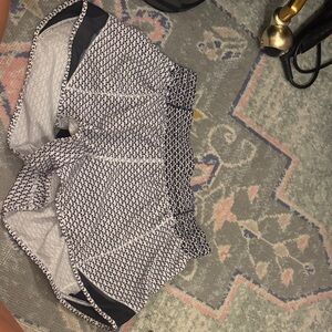 lululemon athletica Black and White Athletic Shorts
